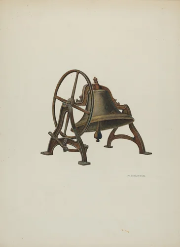 Elementary School Bell by William Kieckhofel, index of american design, 1940