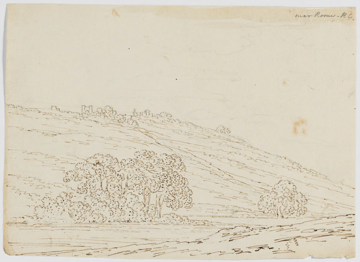 Near Rome by Richard Cooper II, drawing, 1774-1775