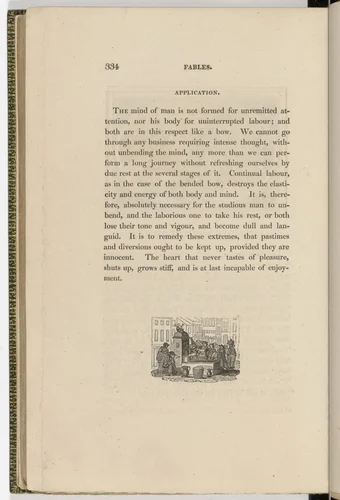 Tailpiece (page 334) from The Fables of Aesop by Thomas Bewick, illustrated book, 1818