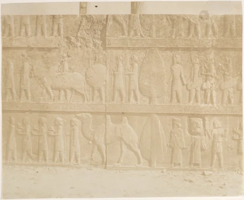 Processione sulla facciata della Grande Scala by Luigi Pesce, photograph, 1858