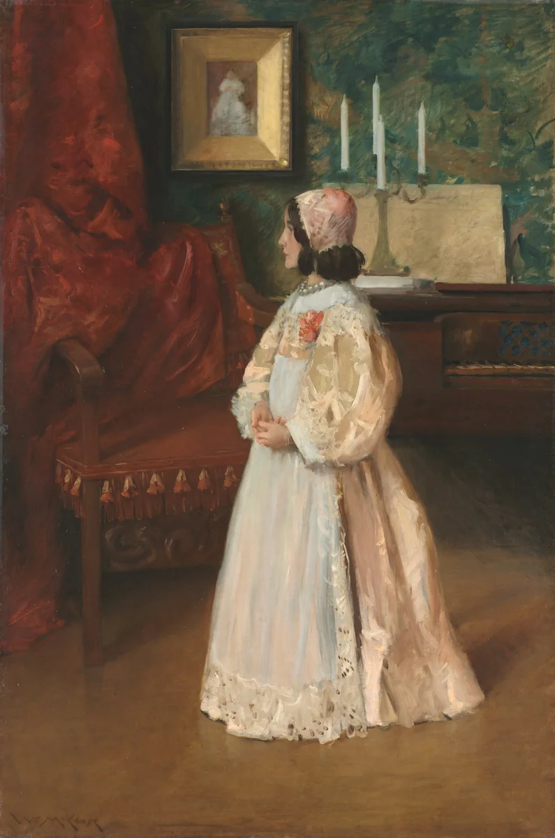 Portrait of My Daughter Alice by William Merritt Chase, painting, 1890-1900