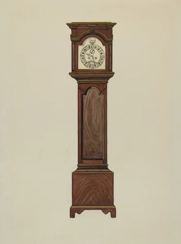 Grandfather Clock by Ernest A. Towers, Jr., index of american design, 1936