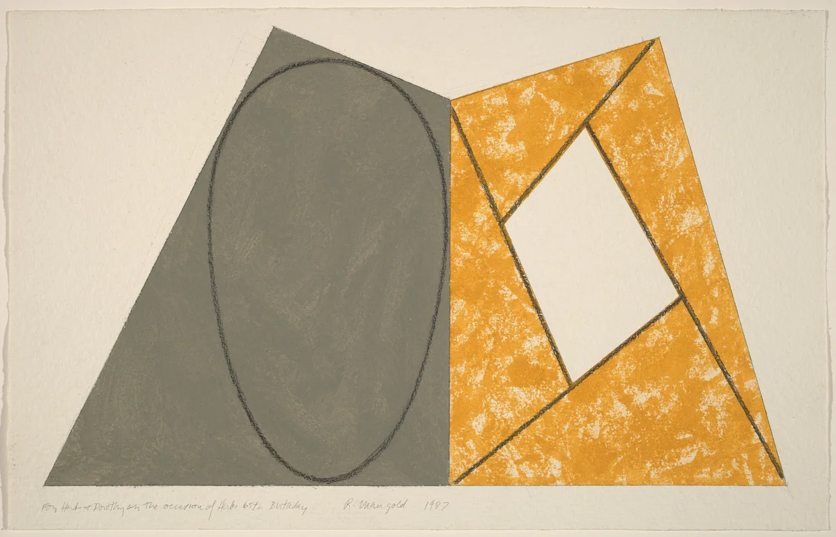 Untitled by Robert Mangold, drawing, 1987