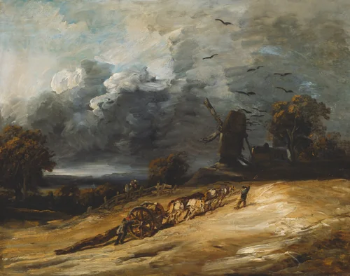 The Storm by Georges Michel, painting, 1814-1830