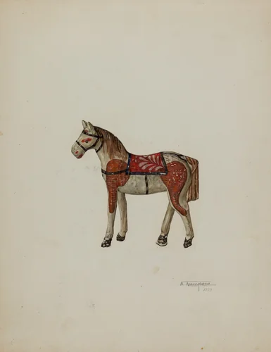 Toy Shetland Pony by Nicholas Acampora, index of american design, 1939