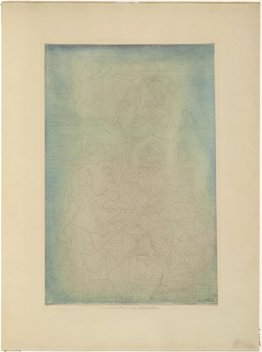 Sacred Islands (Heilige Inseln) by Paul Klee, drawing, 1926