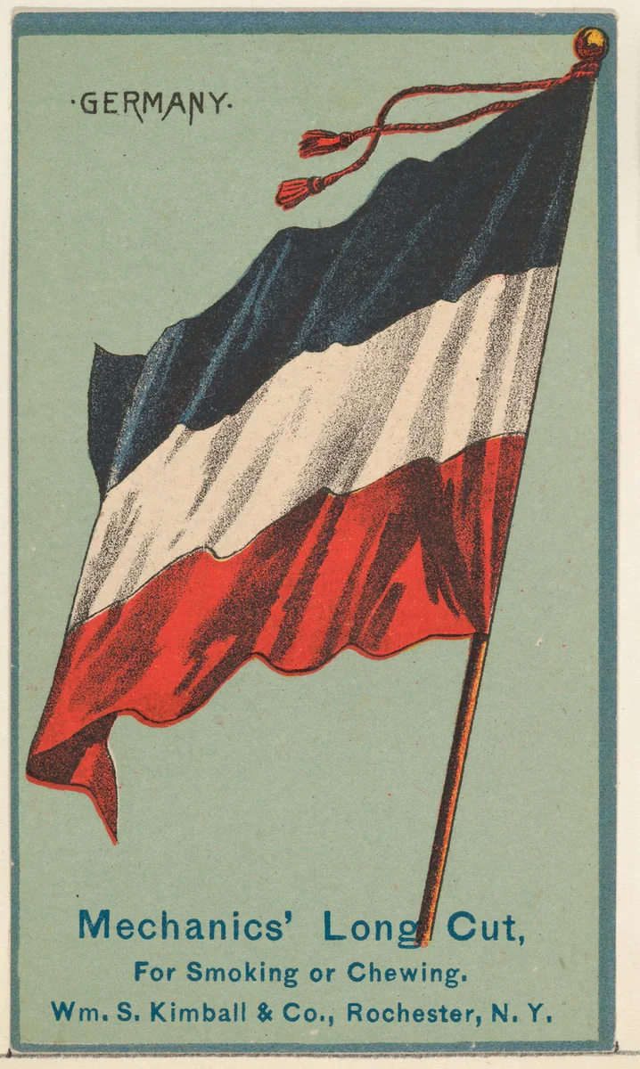 Germany, from the National Flags series (N195) issued by Wm. S. Kimball & Co. by William S. Kimball & Company, print, 1891