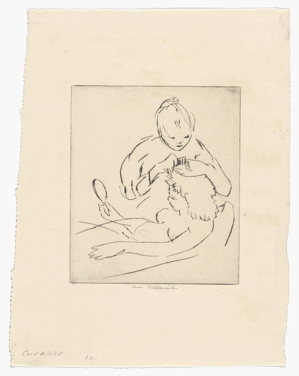 Coiffeuse by Anne Goldthwaite, print, 1929