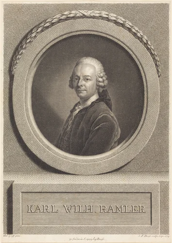 Karl Ramler by Johann Friedrich Bause
Anton Graff, print, 1774