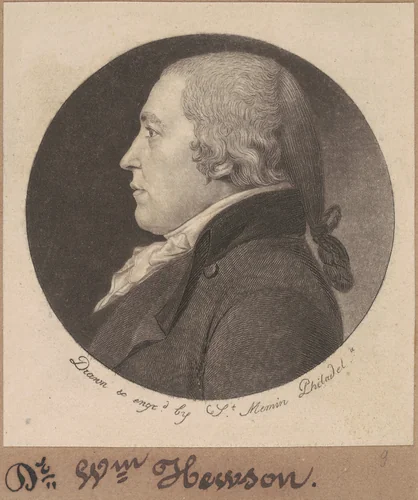 William Hewson by Charles B. J. Févret de Saint-Mémin, print, 1798