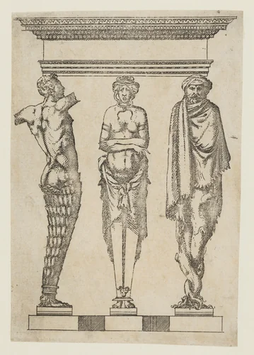 Designs for three terms by Jacques Androuet du Cerceau, book, 1546-1549