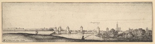 Strasbourg by Wenceslaus Hollar, print, 1642-1644