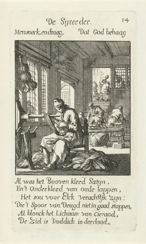 Zijdereder by Caspar Luyken, print, 1694