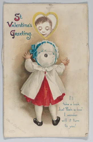 Valentine - Movable wheel postcard by Ellen Hattie Clapsaddle, other, 1913