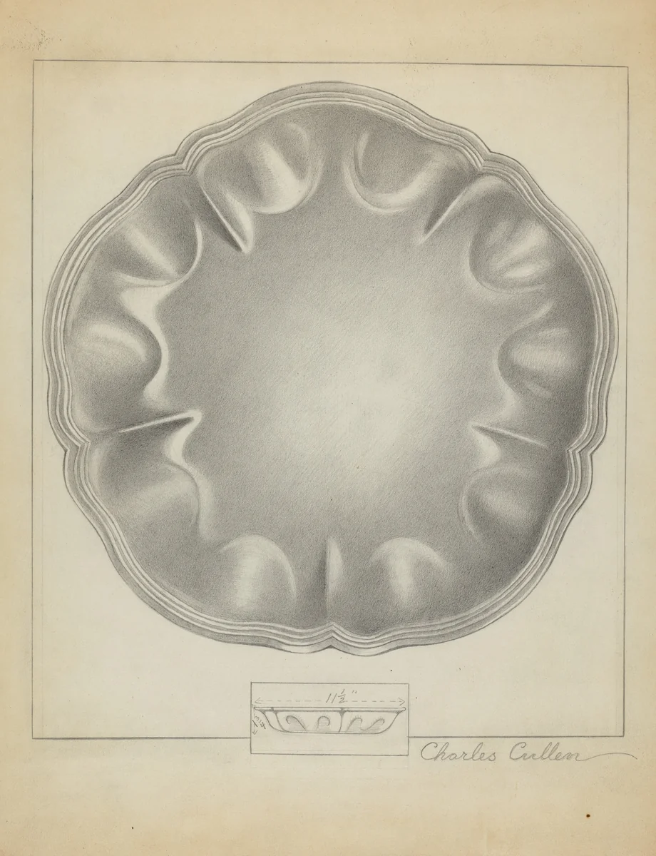 Silver Bowl by Charles Cullen, index of american design, 1936