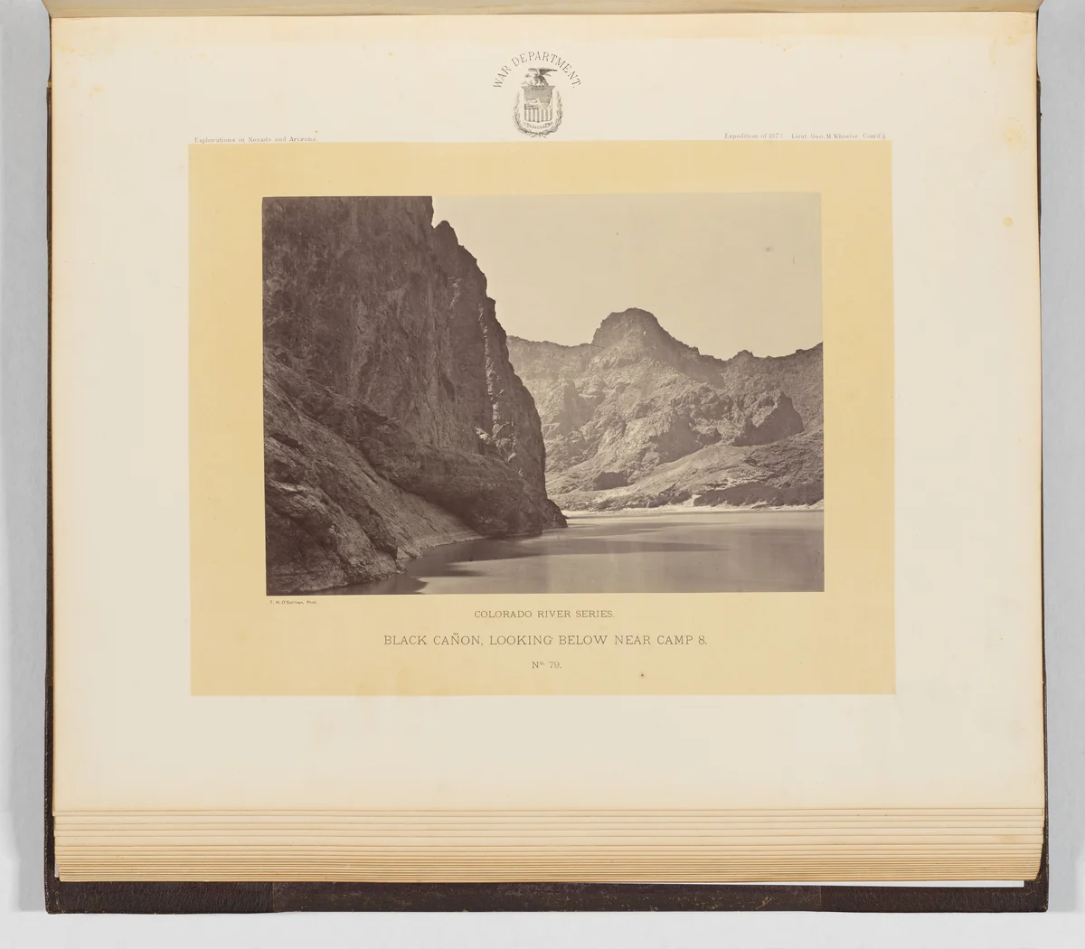 Black Cañon, Looking Below Near Camp 8 by Timothy O'Sullivan, photograph, 1871