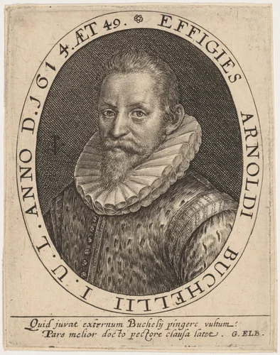 Arnoldus Buchelius by Crispijn van de Passe I, print, 1614