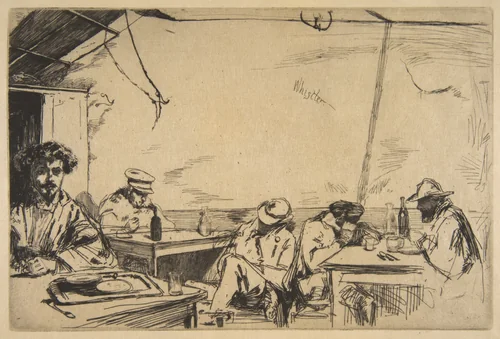 Soupe à trois sous by James McNeill Whistler, print, 1859