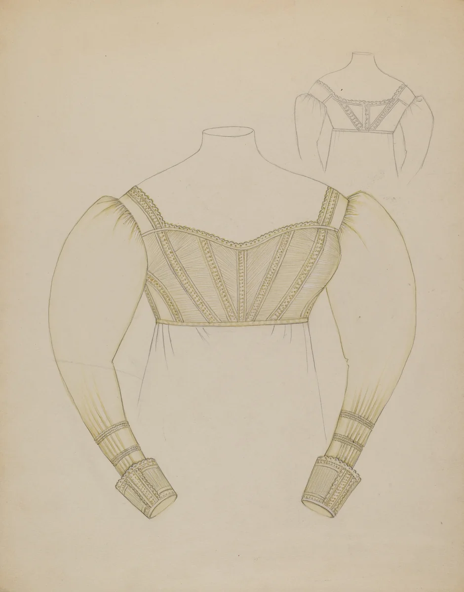 Waist by Sylvia Dezon, index of american design, 1936