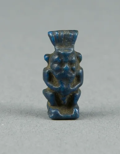 Amulet of the God Bes by Egyptian, metalwork, -1069--664
