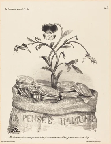 La Pensée Immunable by Auguste Bouquet, print, 1800-1846