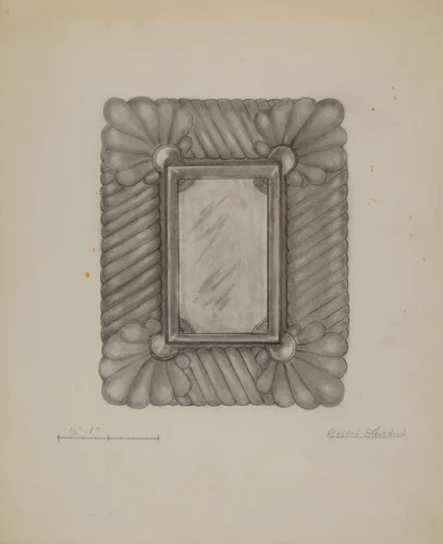 Mirror by Florence Stevenson, index of american design, 1937