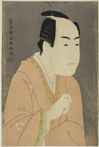 The actor Ichikawa Monnosuke II as Date no Yosaku by Toshusai Sharaku (東洲斎 写楽), print, 1794