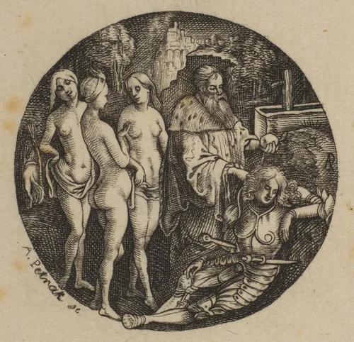 Judgment of Paris by Alois Petrak, print, 1825-1888