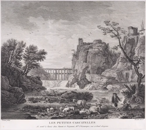 The Little Waterfalls by Joseph Vernet, print, 1735-1805