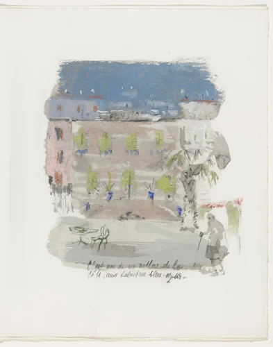 Plate (page 13) from Mille Regrets (A Thousand Regrets) by Christian Bérard, illustrated book, 1947