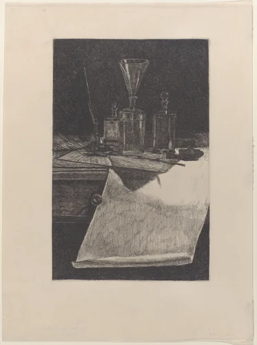 Etching Tools by François Bonvin, print, 1861