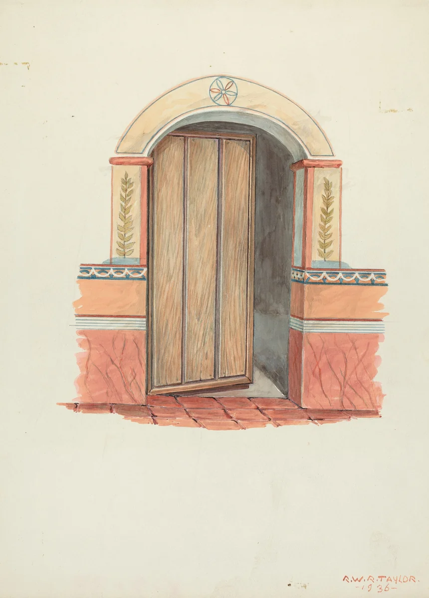 Wall Painting by Robert W.R. Taylor, index of american design, 1936