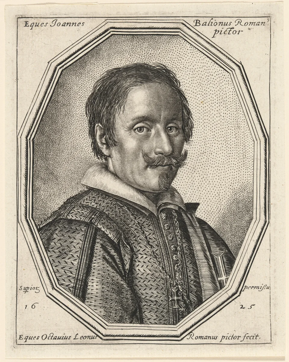 Giovanni Baglione by Ottavio Leoni, print, 1625