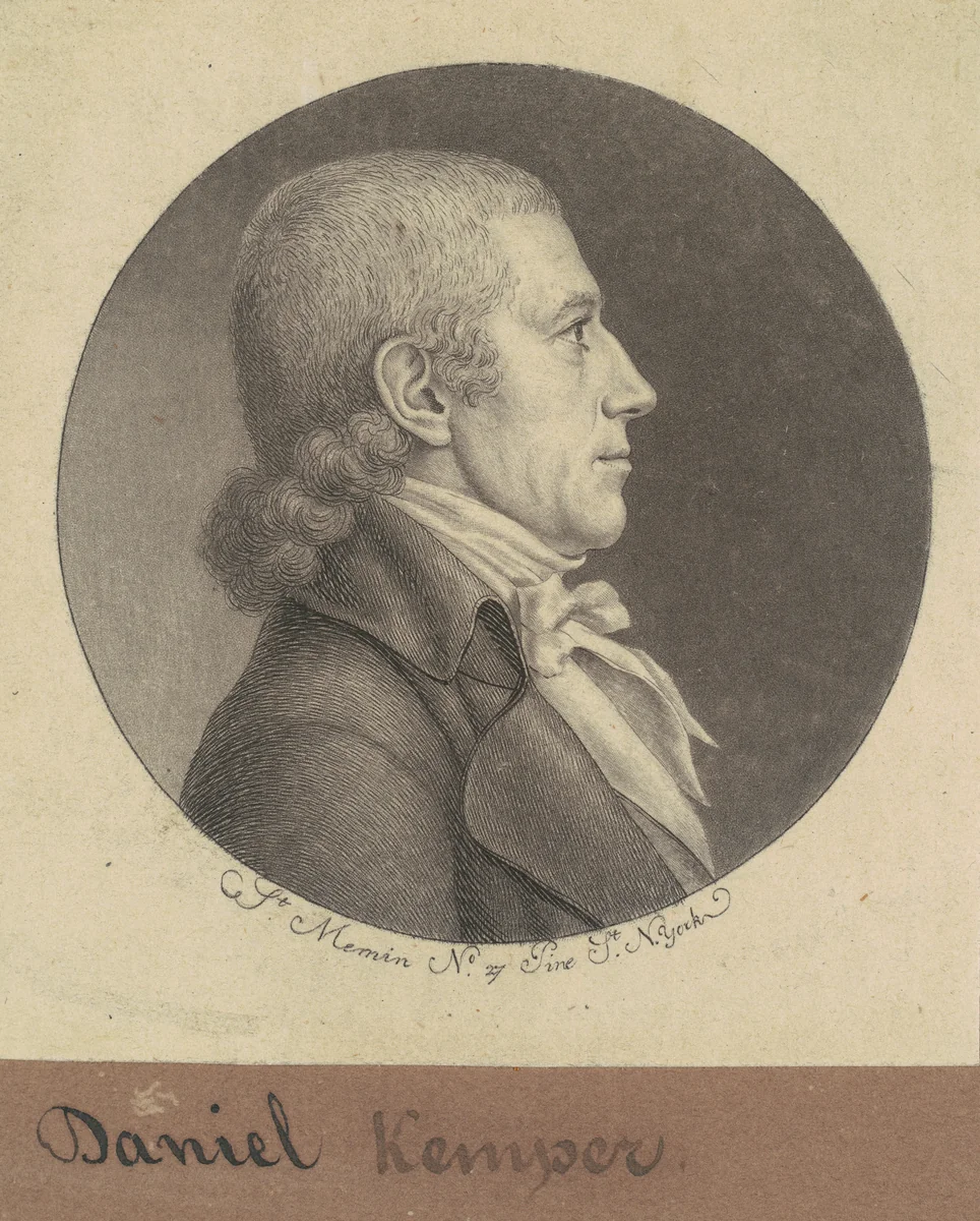 Daniel Kemper by Charles B. J. Févret de Saint-Mémin, print, 1797