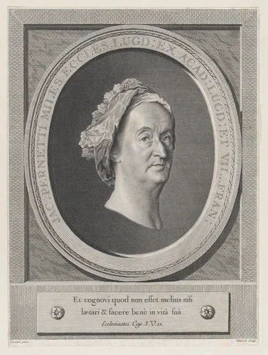 Portrait of Jacques Pernetti by Jean-Baptiste Tilliard, print, 1730-1813