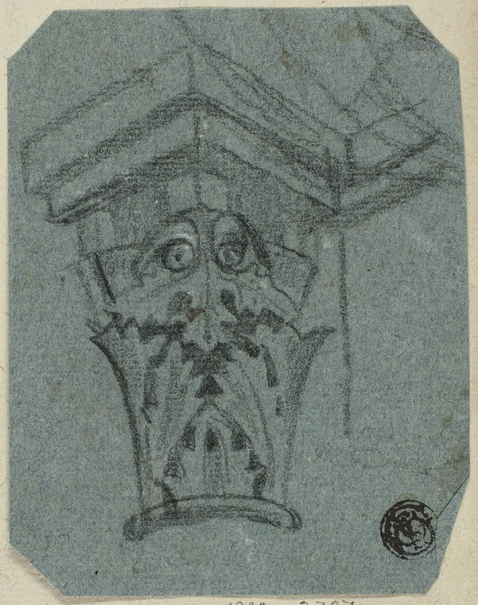 Capital of Column by Unknown Artist, drawing, 1800-1899