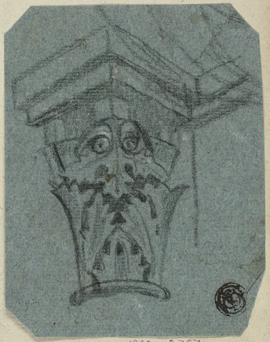Capital of Column by Unknown Artist, drawing, 1800-1899