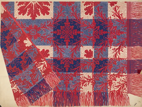 Coverlet by Edward White, index of american design, 1936