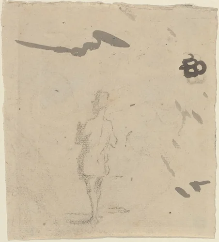 Figure of a Man by Honoré Daumier, drawing, 1808-1879