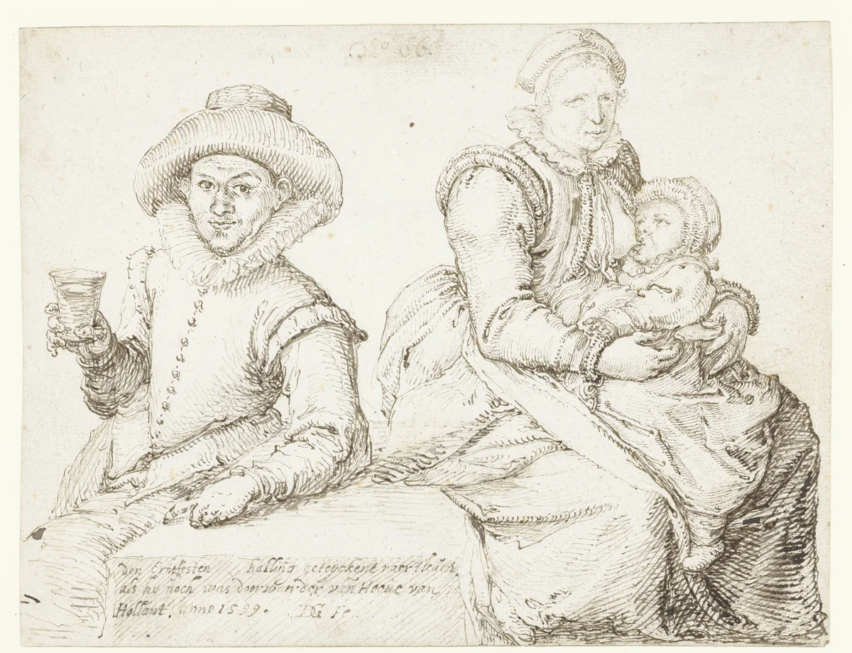 Untitled by Jacques de Gheyn, drawing, 1599