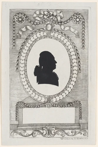 Silhouette of Graf Lodroni by Wilhelm Ackermann, print, 1784-1834