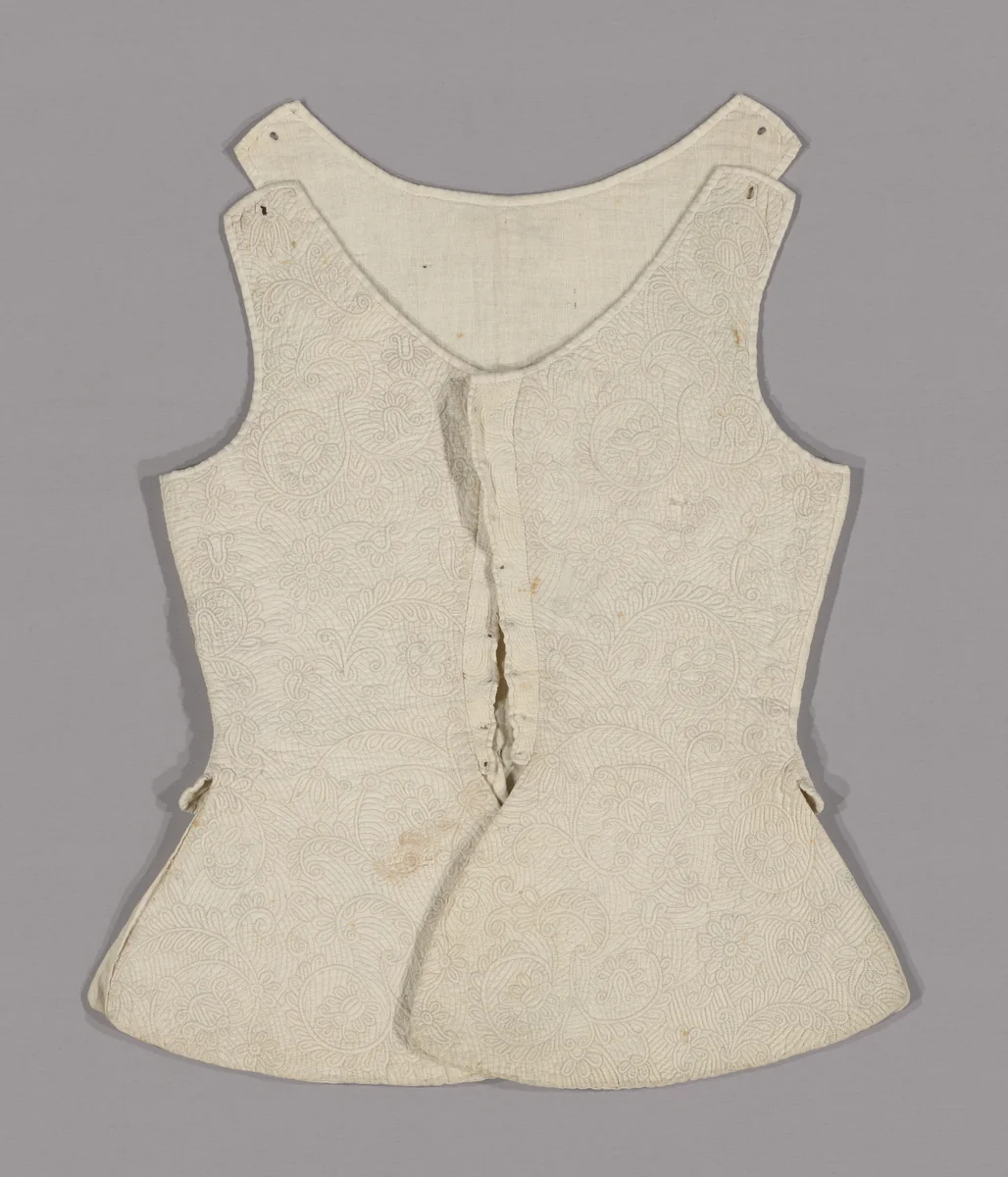 Woman's Waistcoat by England, textile, 1701-1725
