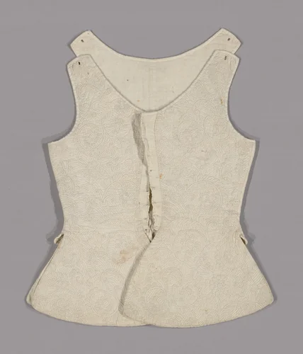 Woman's Waistcoat by England, textile, 1701-1725