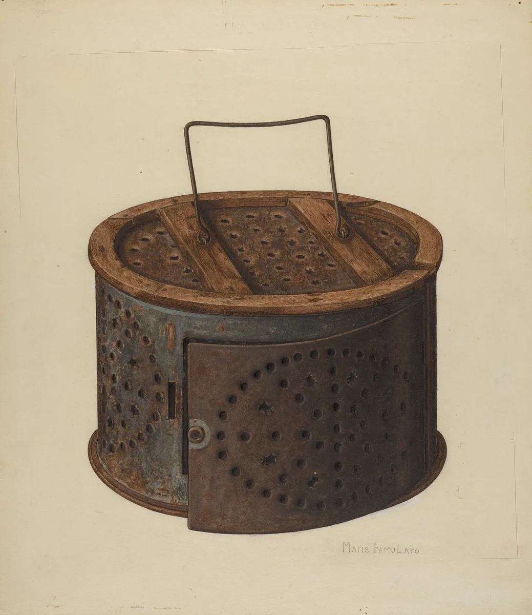 Foot Warmer by Marie Famularo, index of american design, 1938