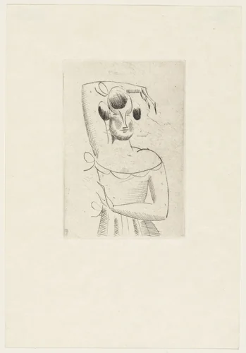 Female Figure from The Drypoints of Elie Nadelman by Elie Nadelman, print, 1951