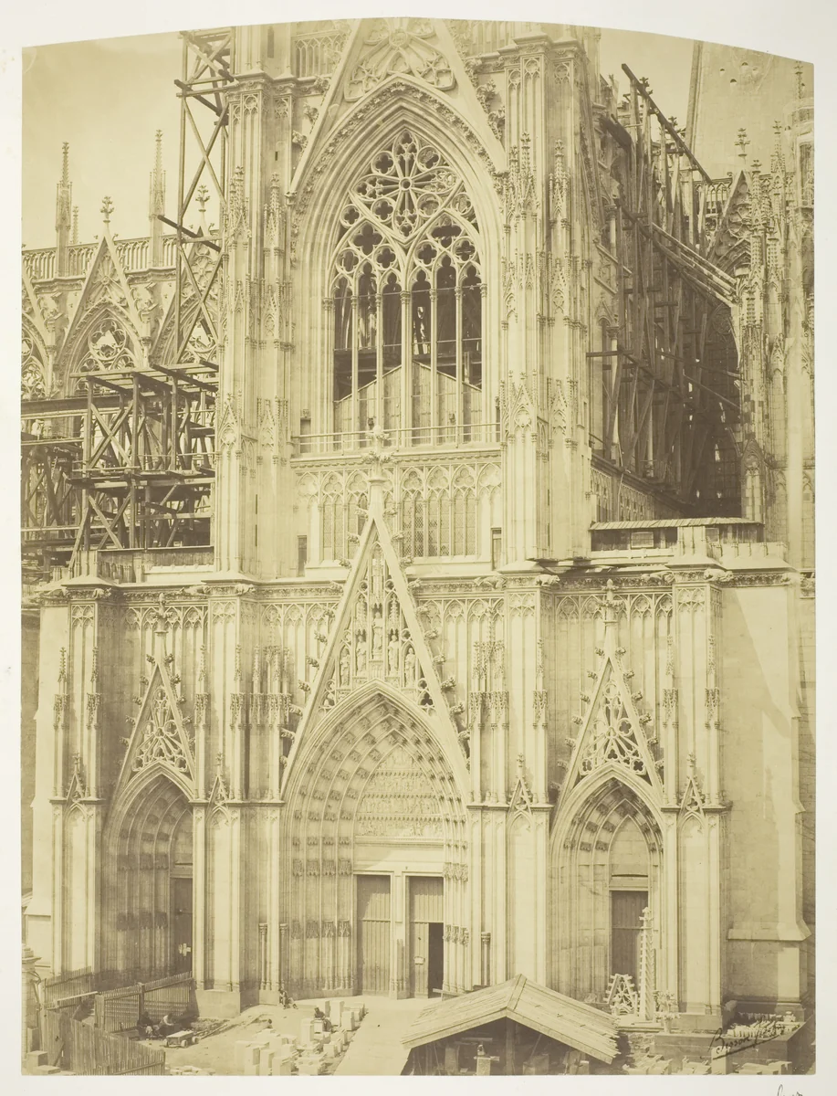 Cologne Cathedral, South Transept by Bisson Frères, photograph, 1854