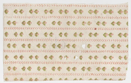 Sheet with an overall floral pattern by anonymous, print, 1800-1900