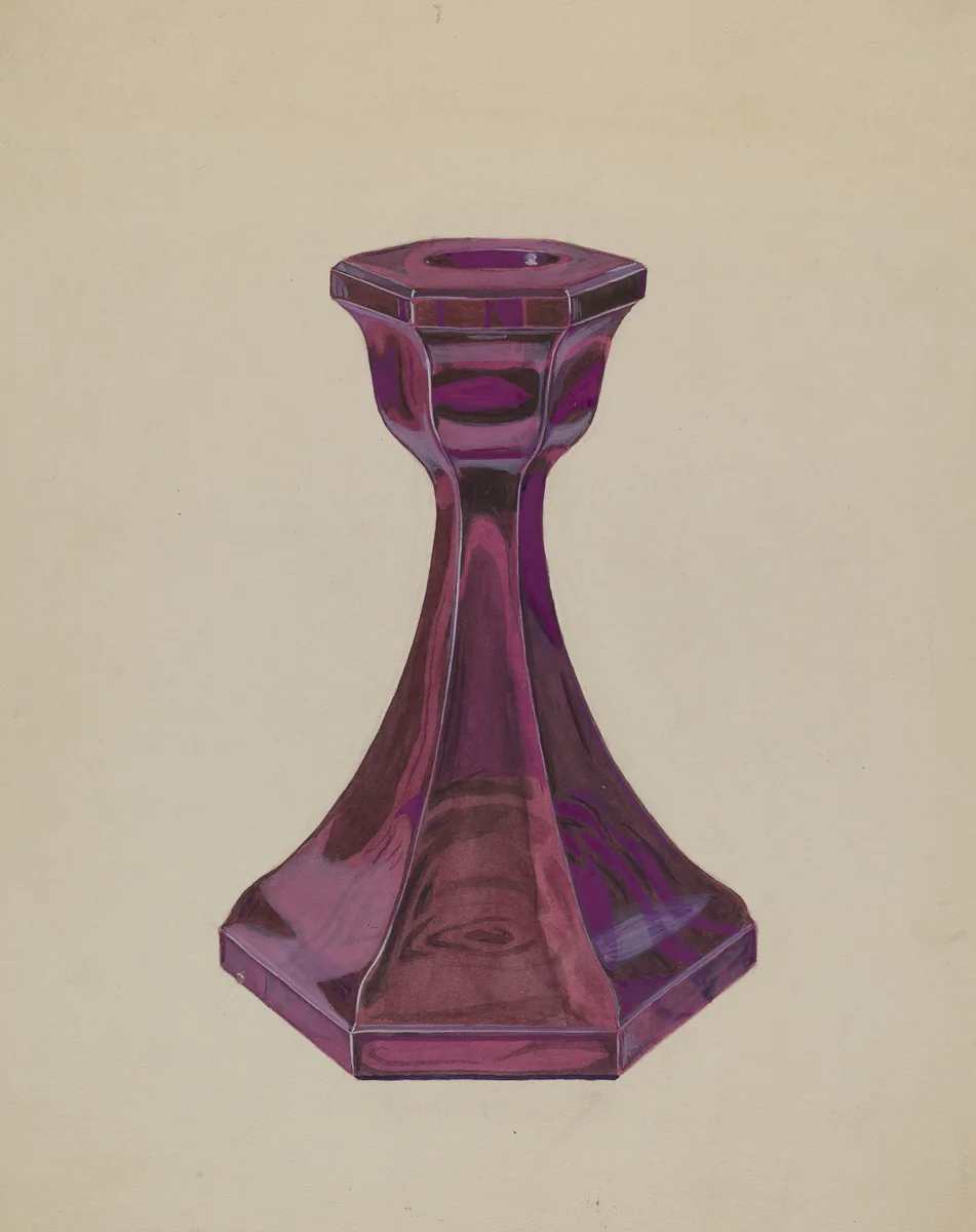 Candlestick by Dorothy Posten, index of american design, 1937