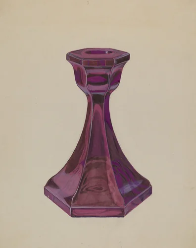Candlestick by Dorothy Posten, index of american design, 1937