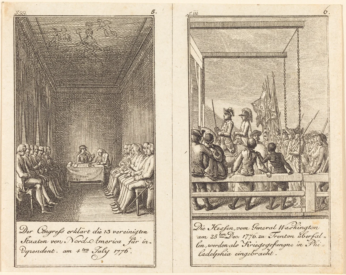 The History of the United States by Daniel Nikolaus Chodowiecki, print, 1783-1784